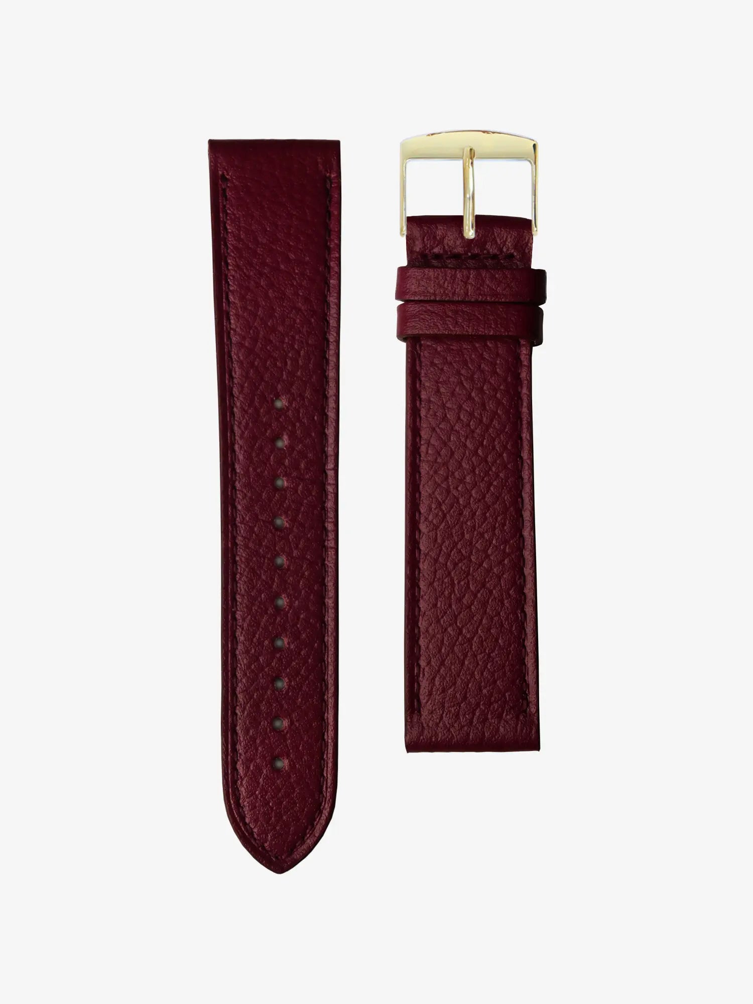 BRACELET CUIR - BORDEAUX GRAINÉ