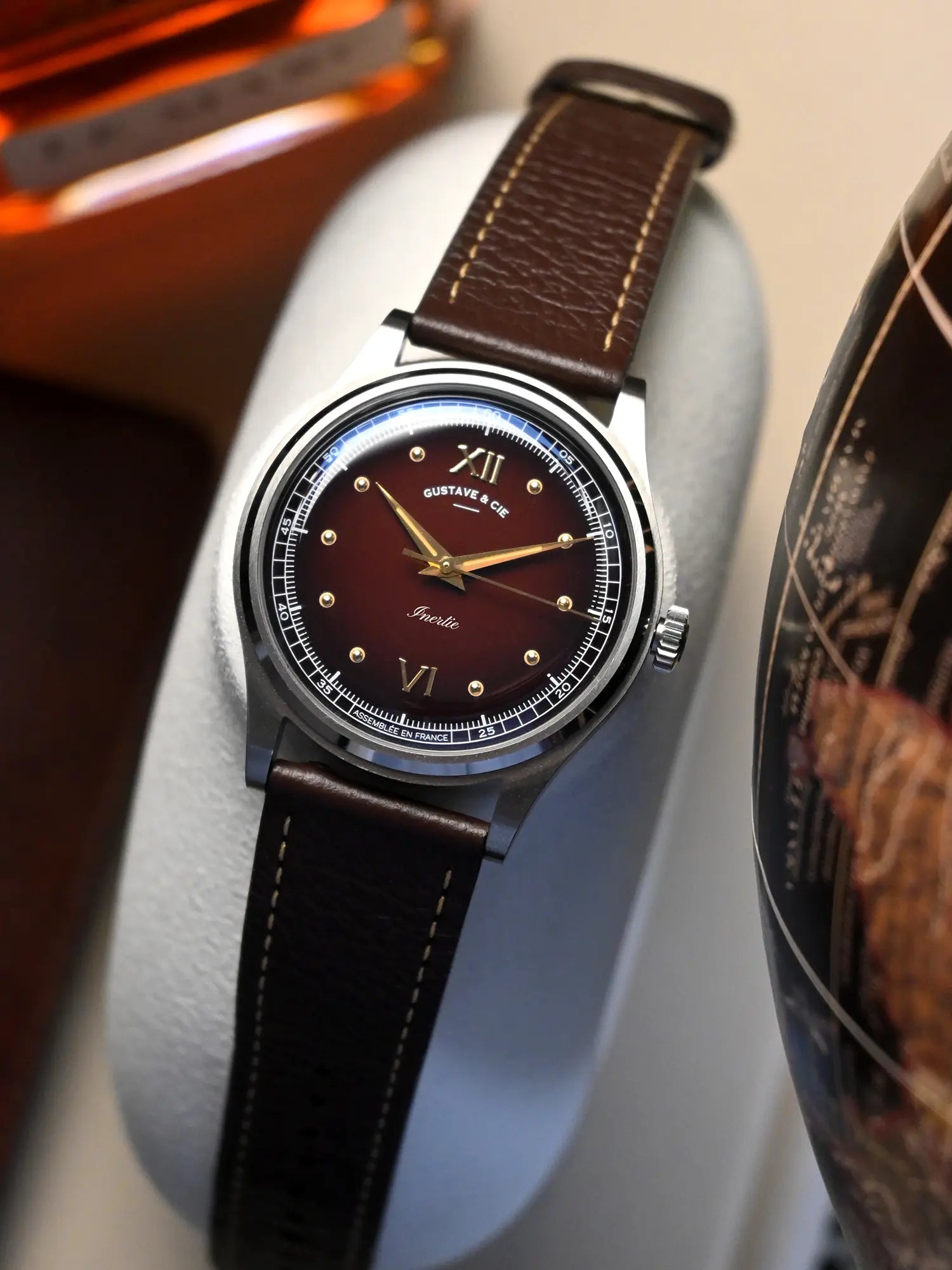 LÉON 12H - ARGENT ET MARRON