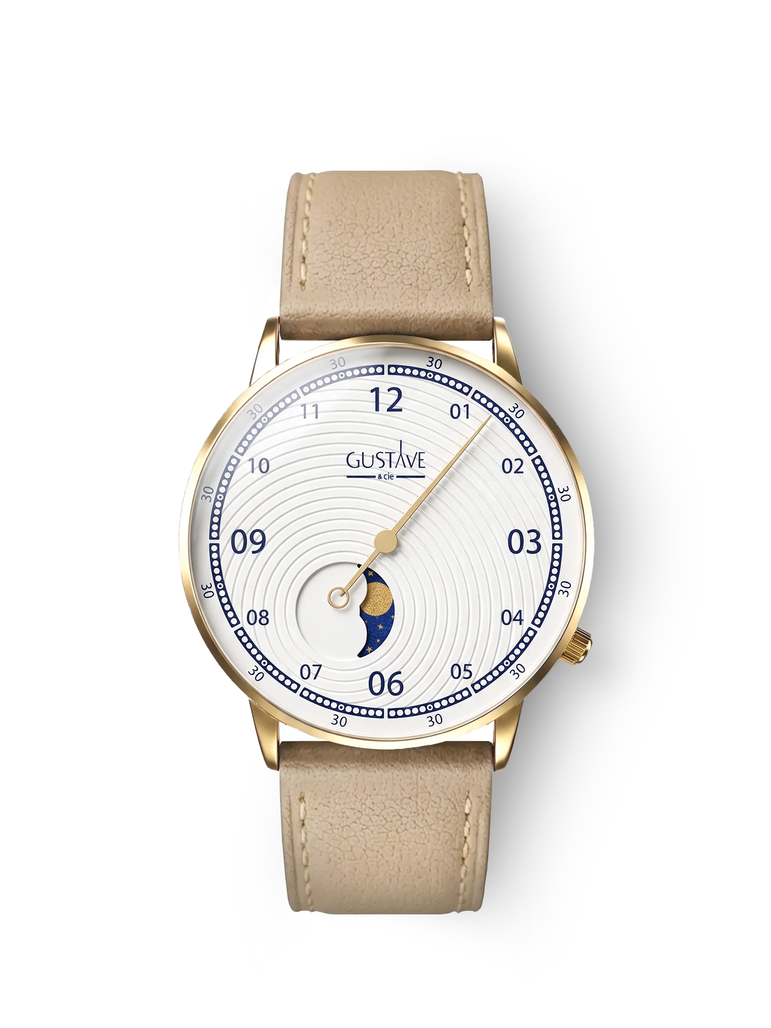 GEORGES 12H - OR ET BLANC