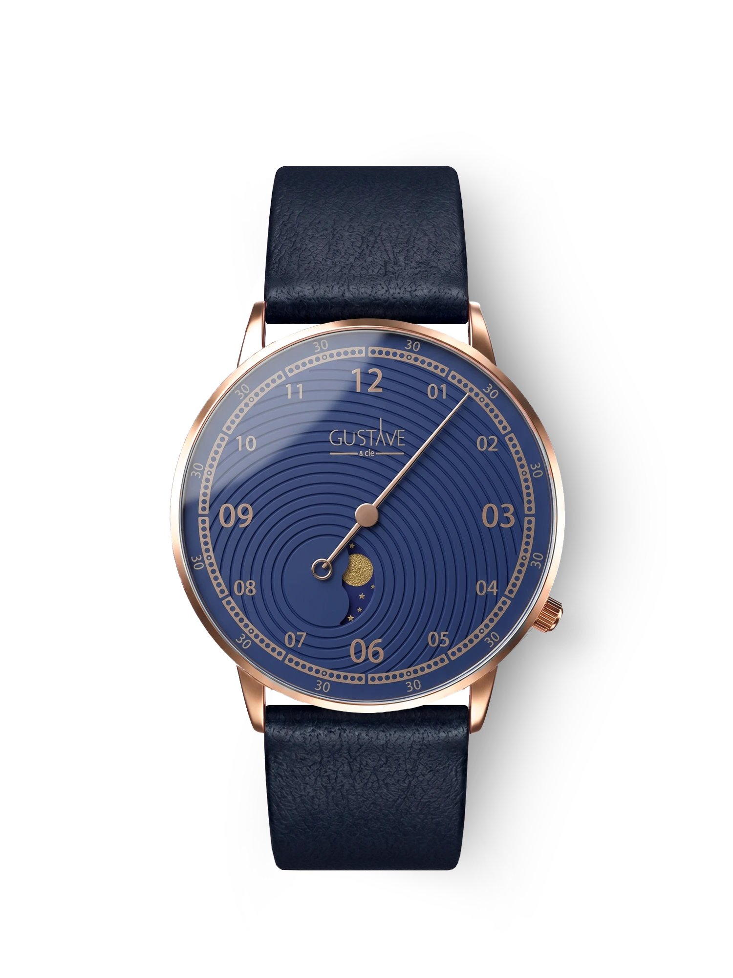 GEORGES 12H - OR ROSE ET BLEU