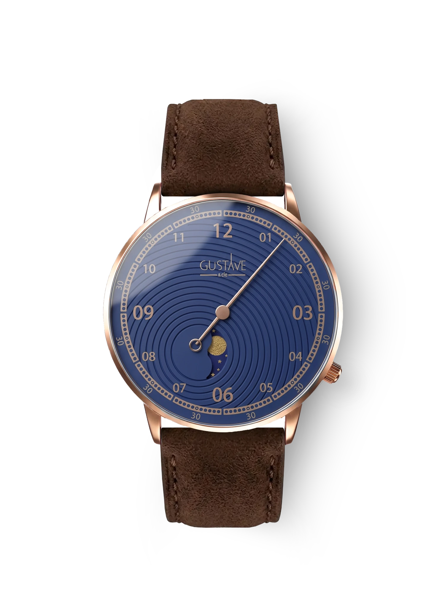 GEORGES 12H - OR ROSE ET BLEU