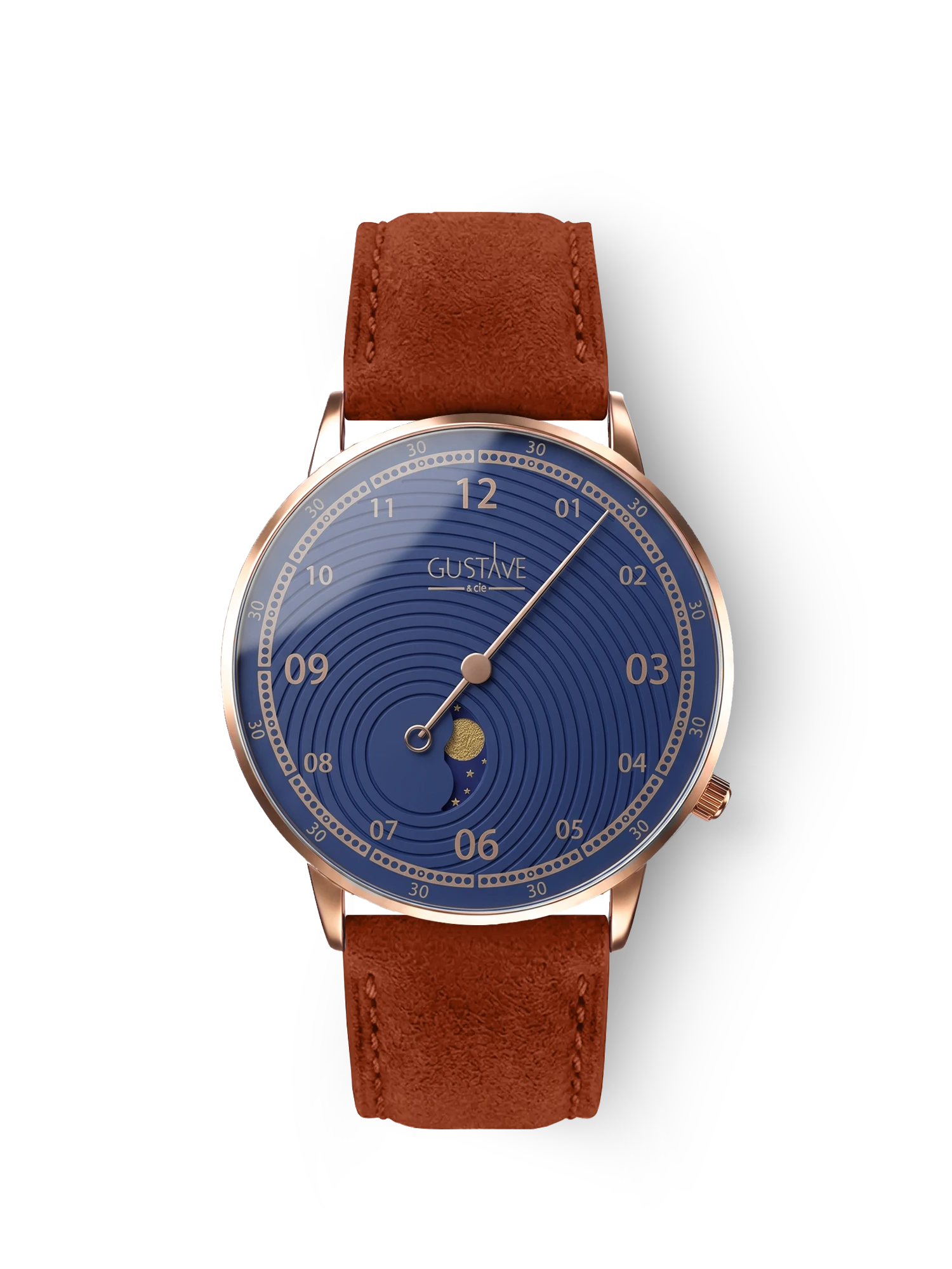 GEORGES 12H - OR ROSE ET BLEU