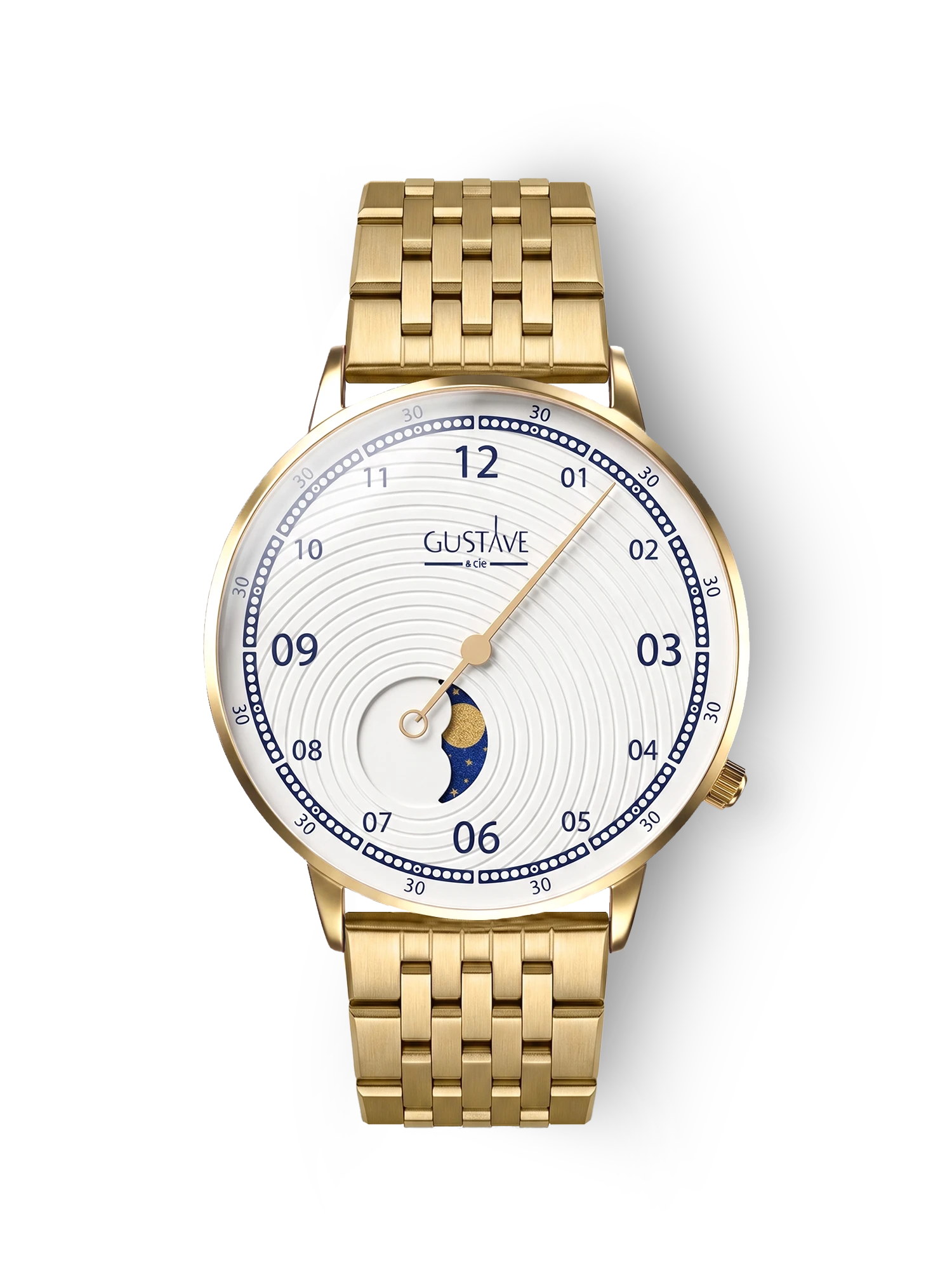 GEORGES 12H - OR ET BLANC
