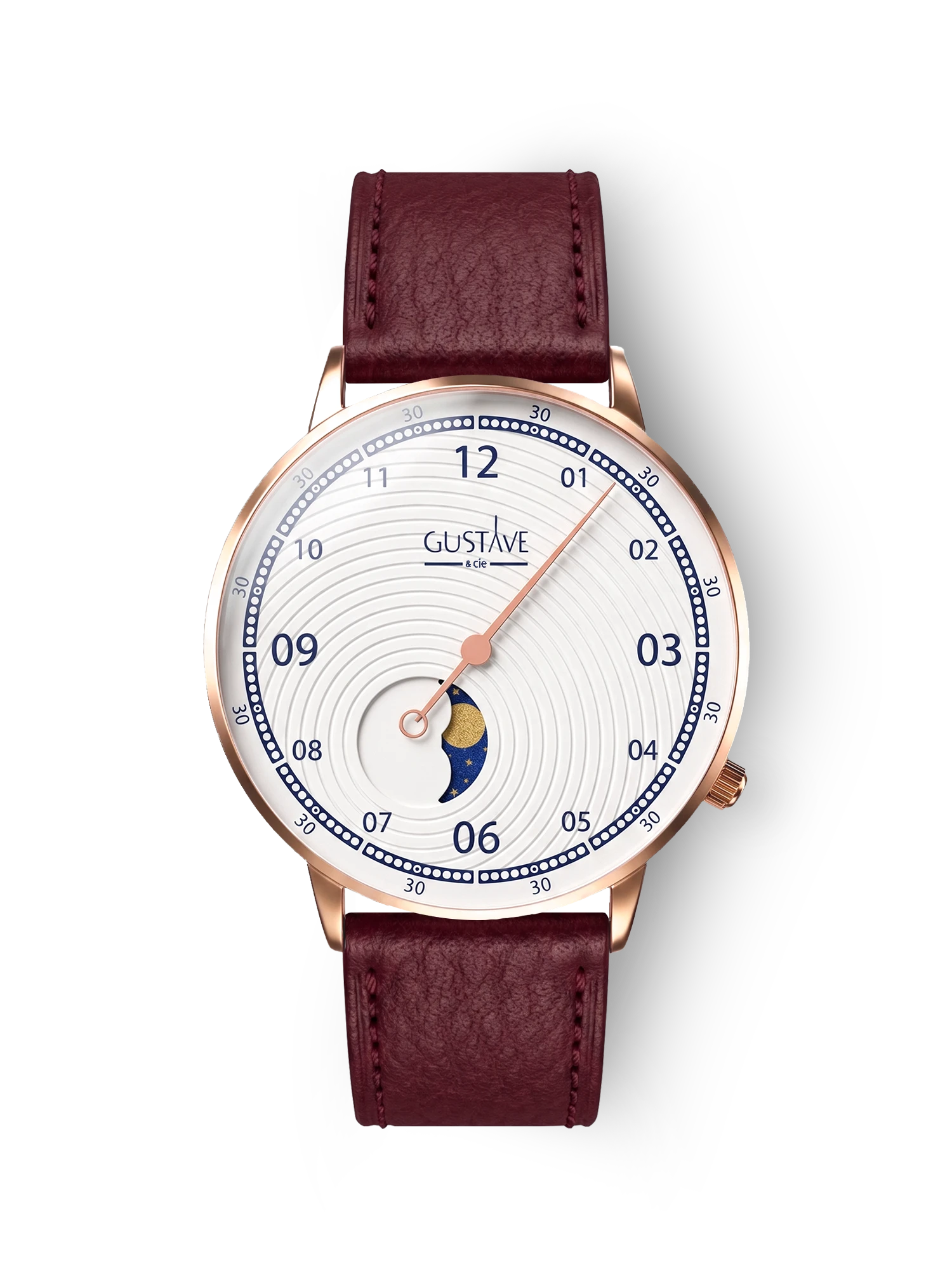 GEORGES 12H - ROSE GOLD AND WHITE