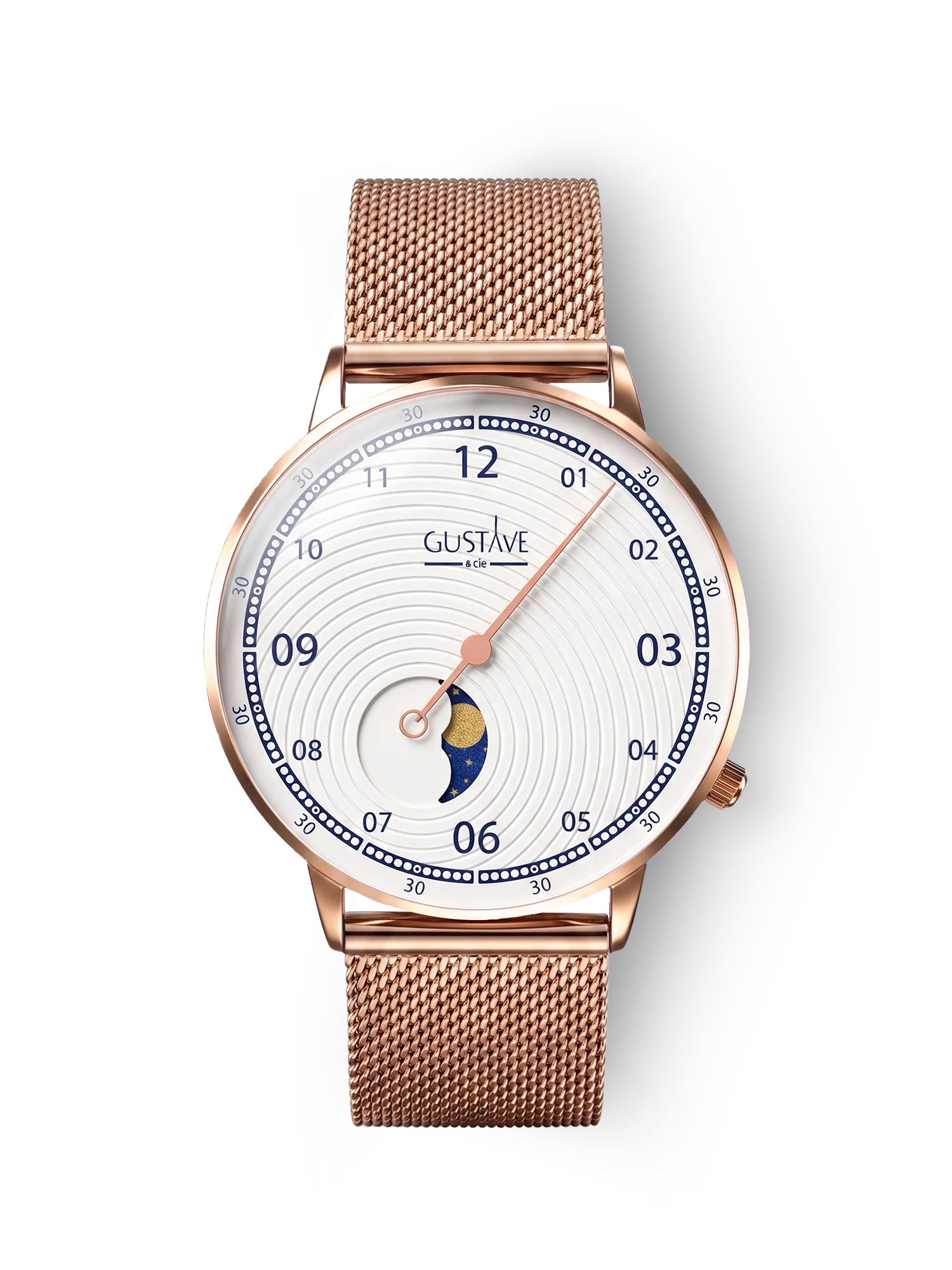 GEORGES 12H - OR ROSE ET BLANC