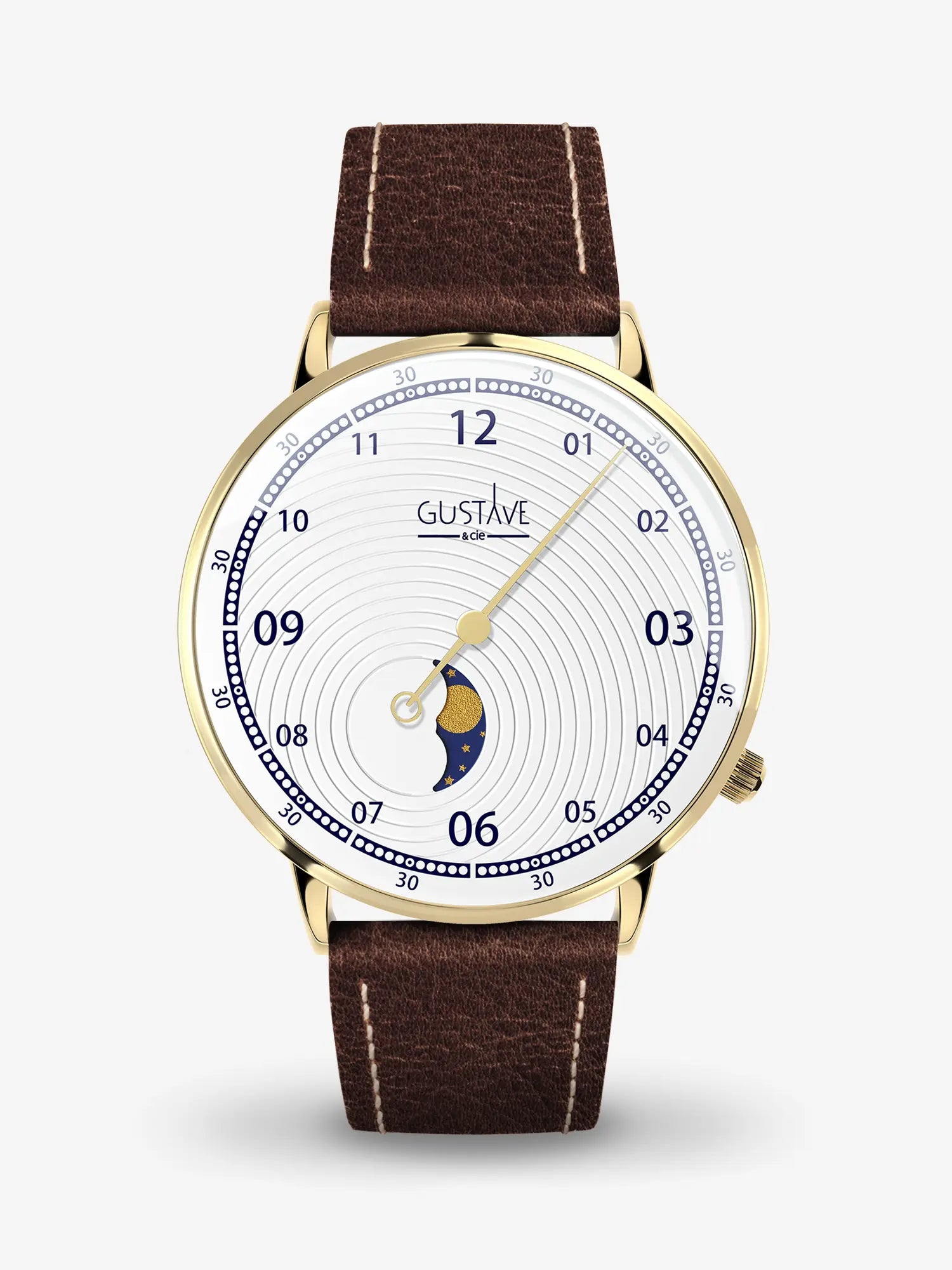 GEORGES 12H - OR ET BLANC