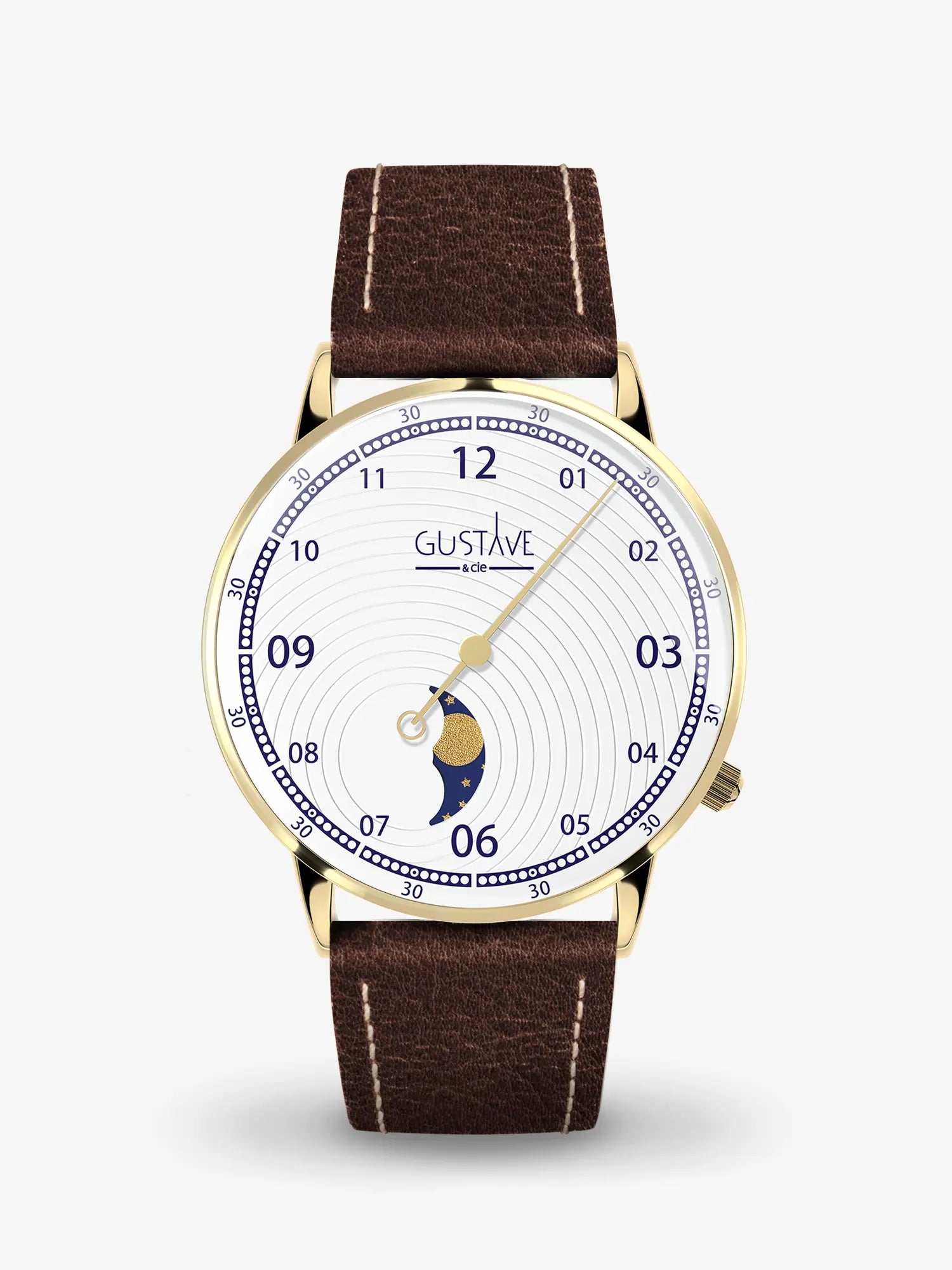 GEORGES 12H - OR ET BLANC