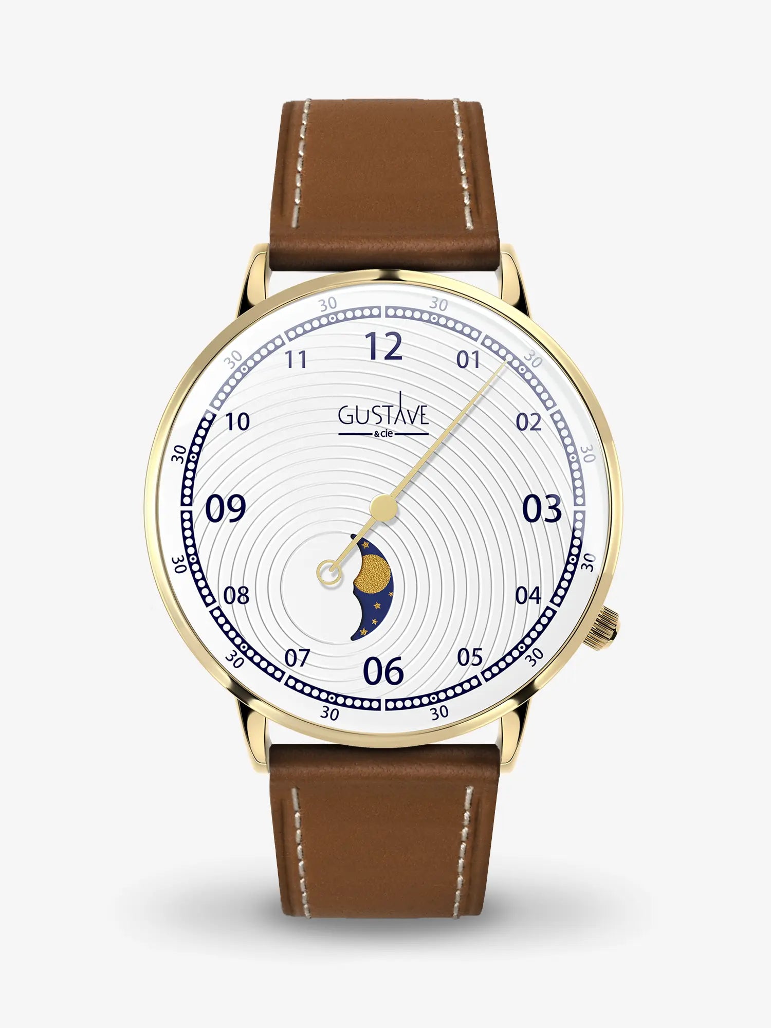 GEORGES 12H - OR ET BLANC