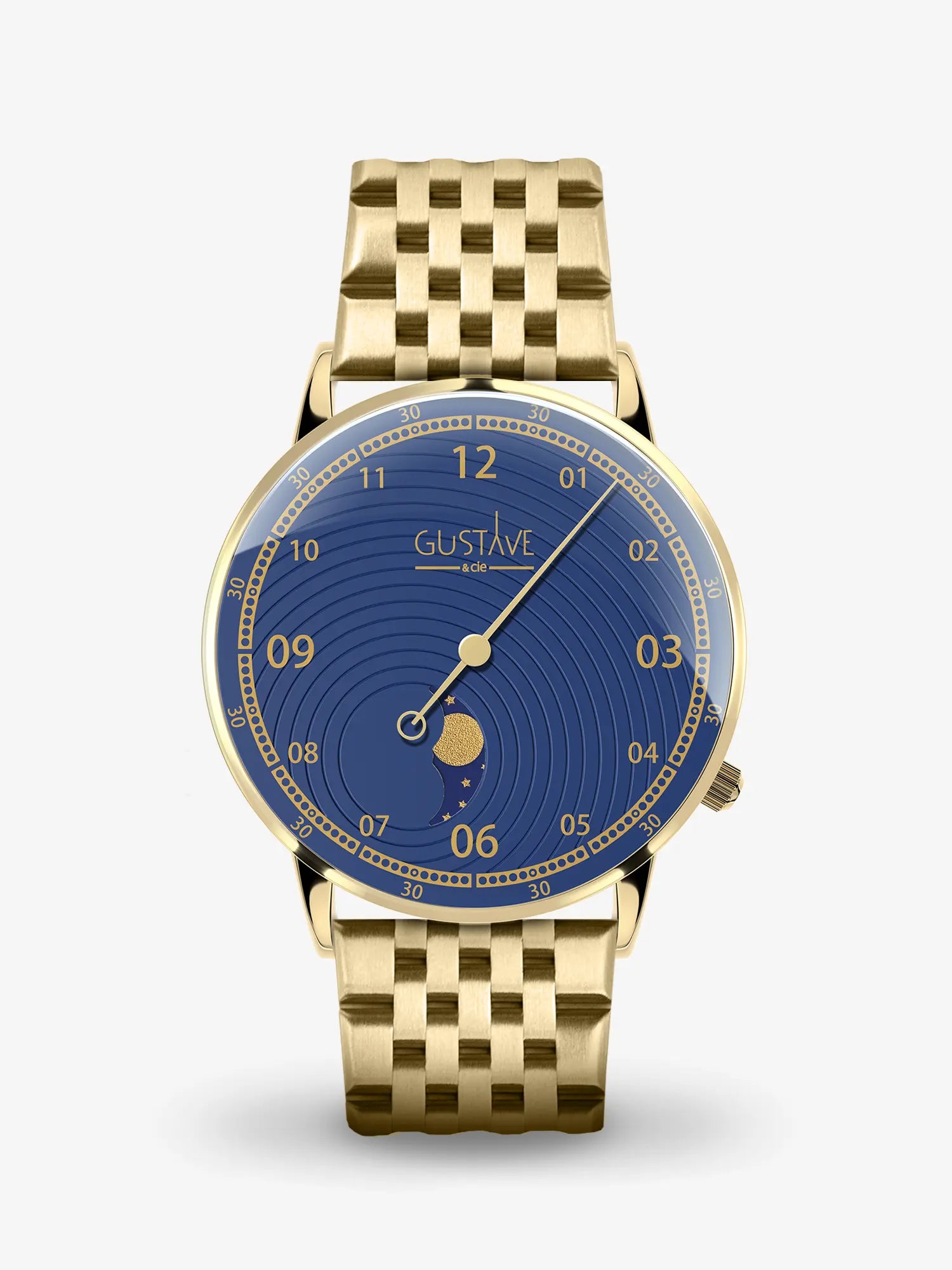 GEORGES 12H - OR ET BLEU - 36MM