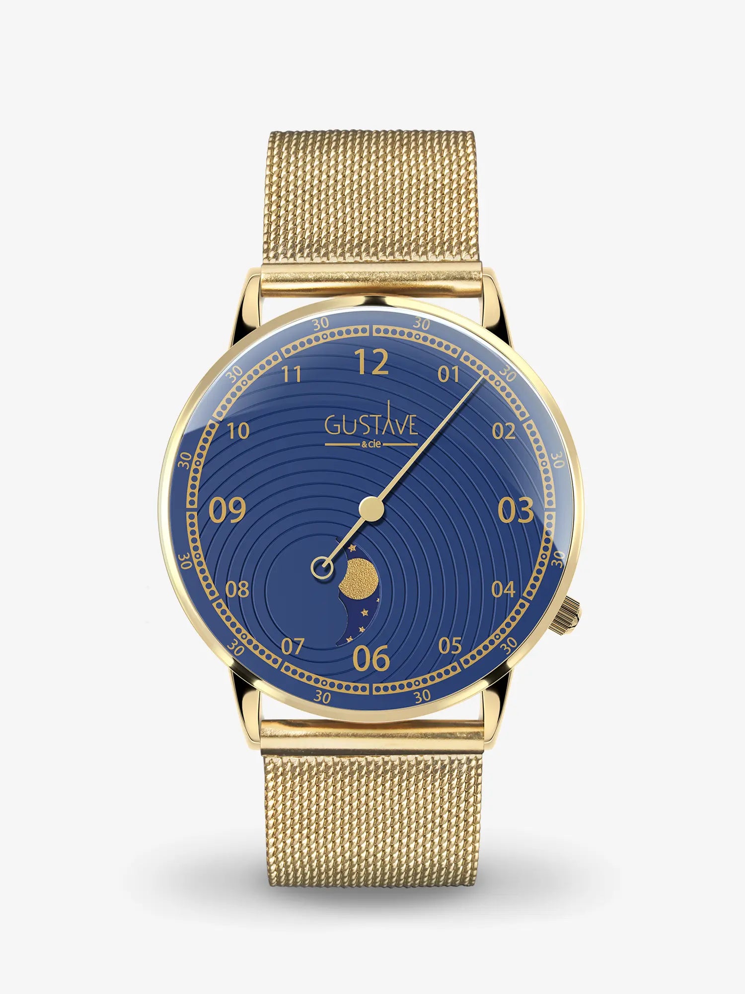 GEORGES 12H - OR ET BLEU - 36MM