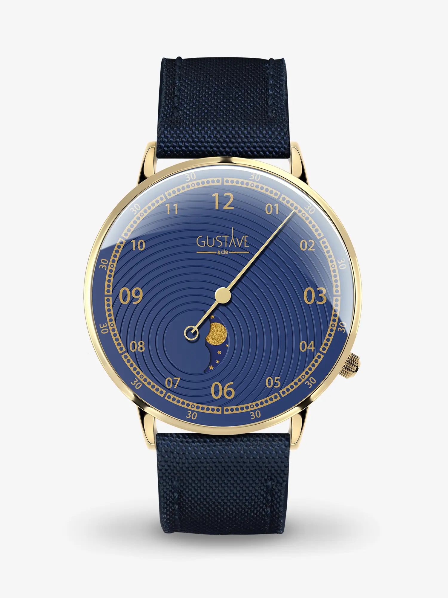 GEORGES 12H - OR ET BLEU - 40MM