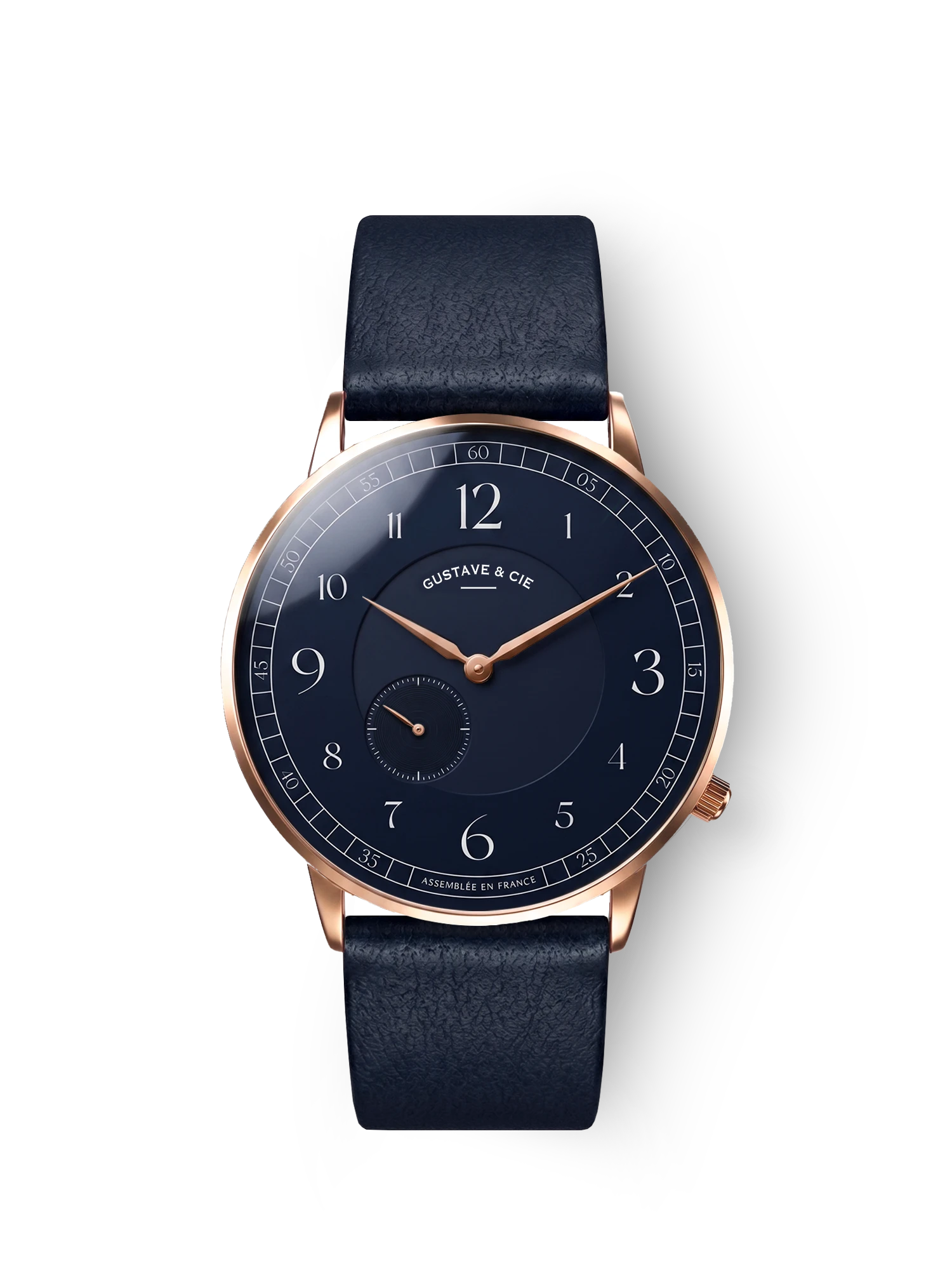 HECTOR 12H - ROSE GOLD AND BLUE