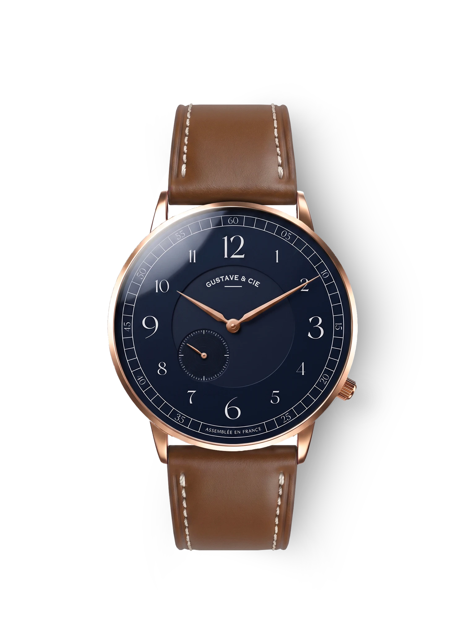 HECTOR 12H - ROSE GOLD AND BLUE