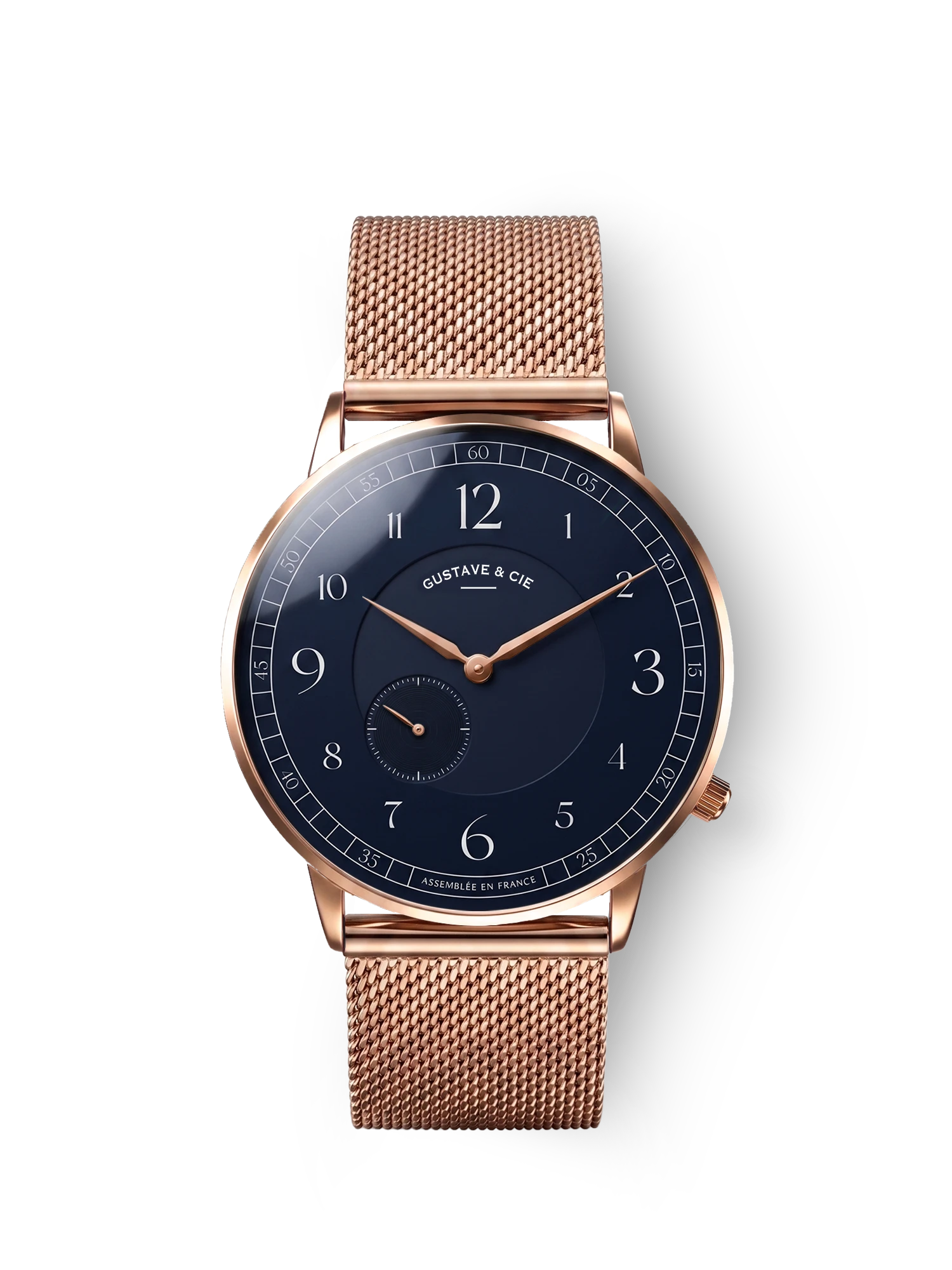 HECTOR 12H - ROSE GOLD AND BLUE