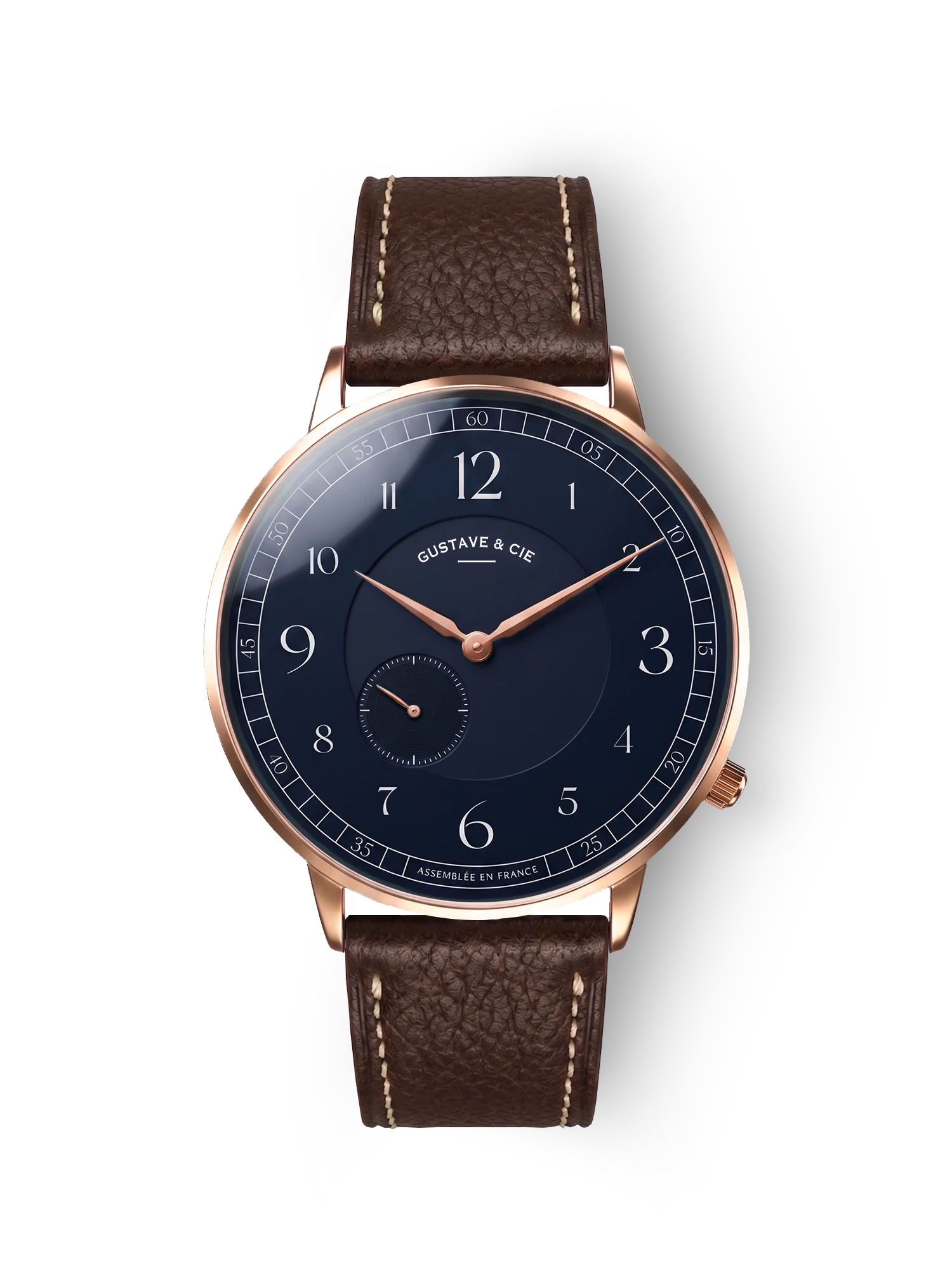 HECTOR 12H - ROSE GOLD AND BLUE