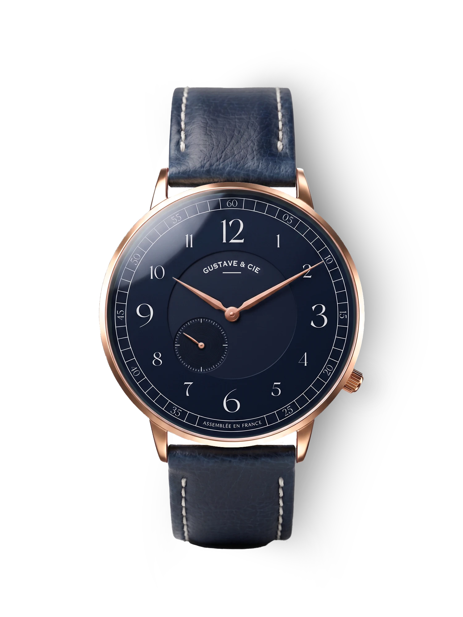 HECTOR 12H - ROSE GOLD AND BLUE