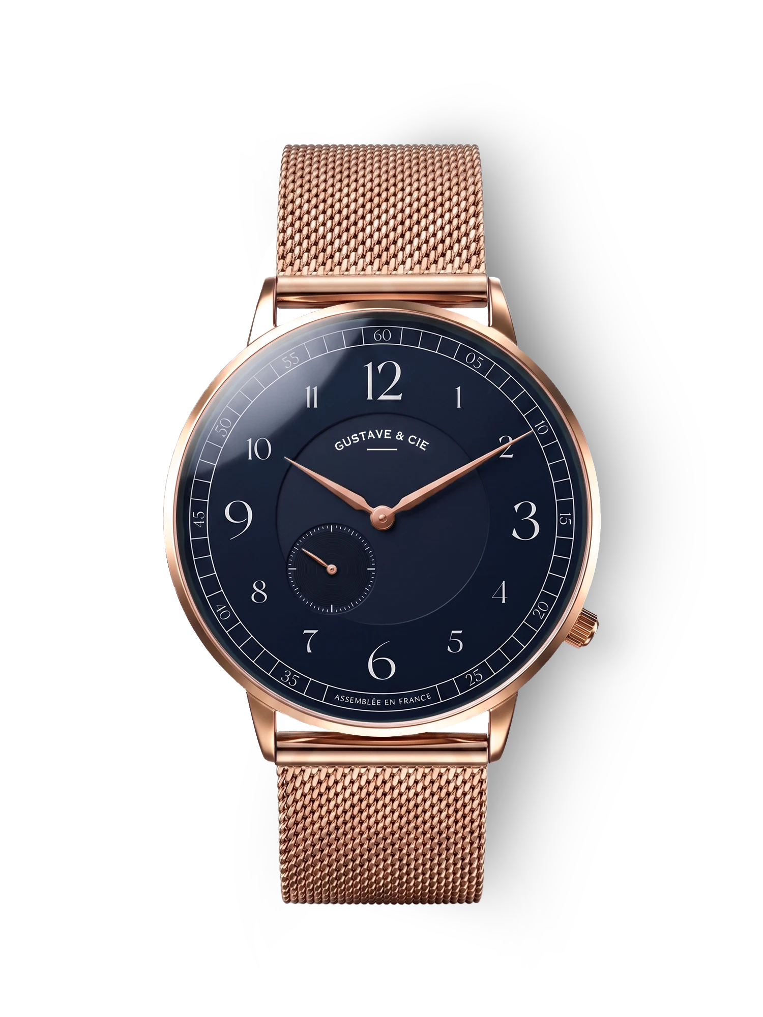 HECTOR 12H - ROSE GOLD AND BLUE