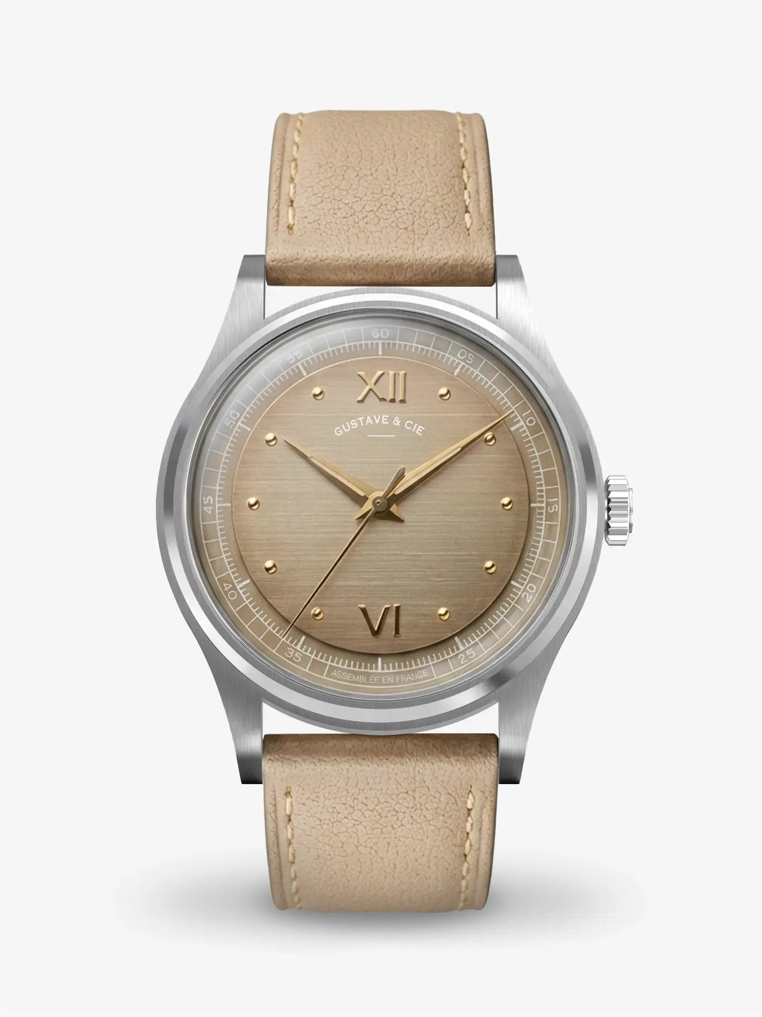 LÉON 12H - SILVER AND BROWN