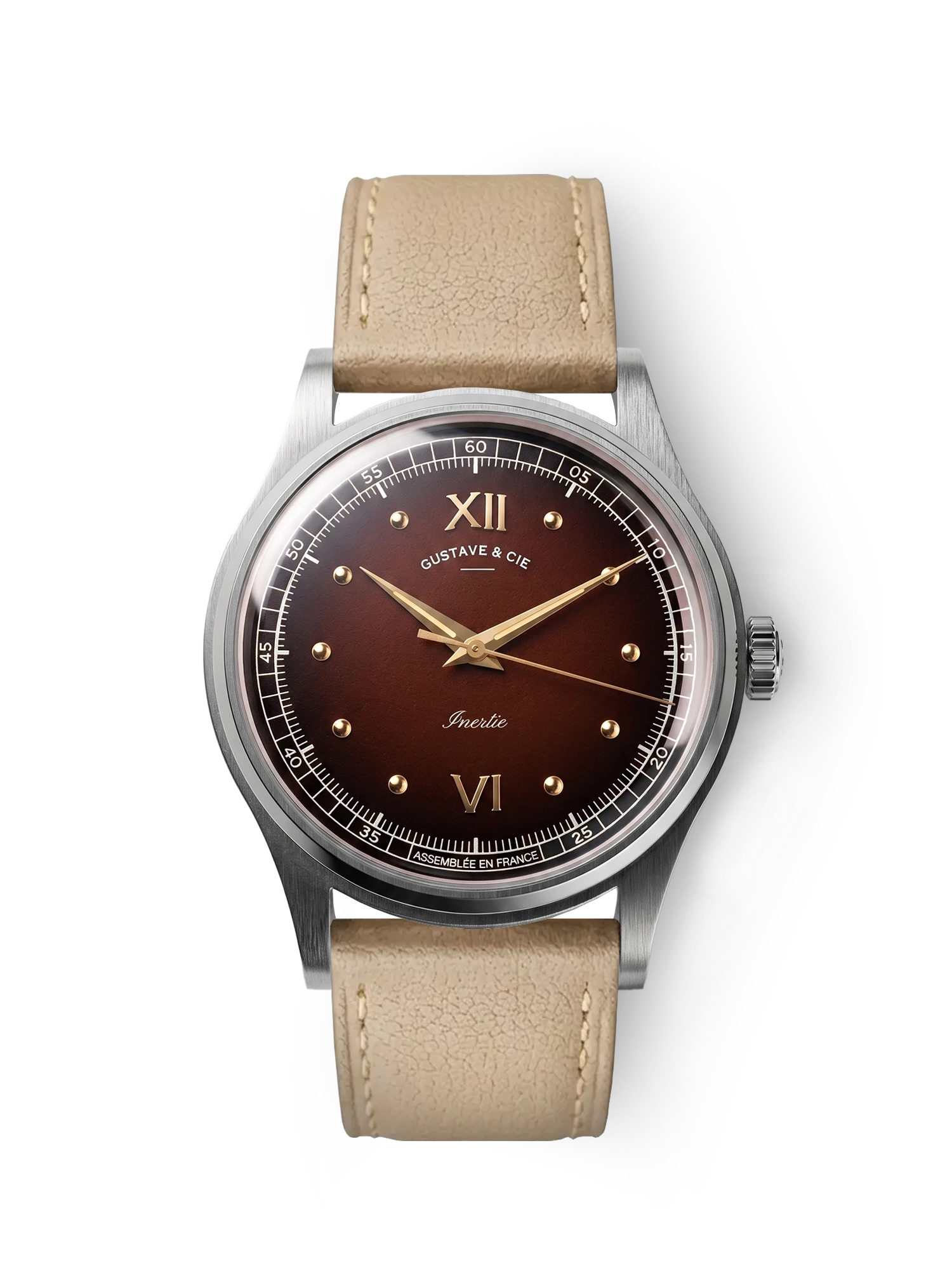 LÉON 12H - SILVER AND BROWN