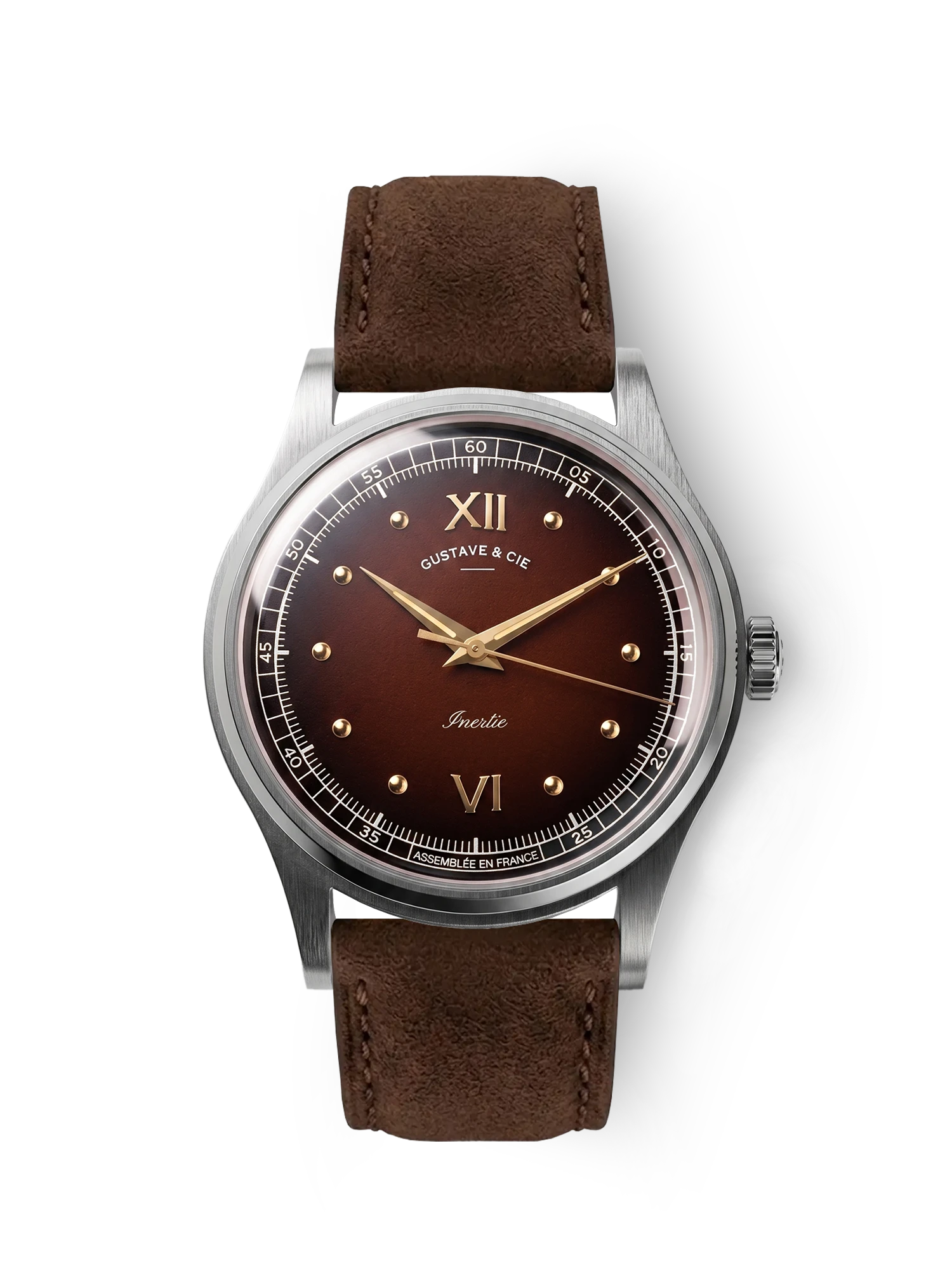 LÉON 12H - SILVER AND BROWN