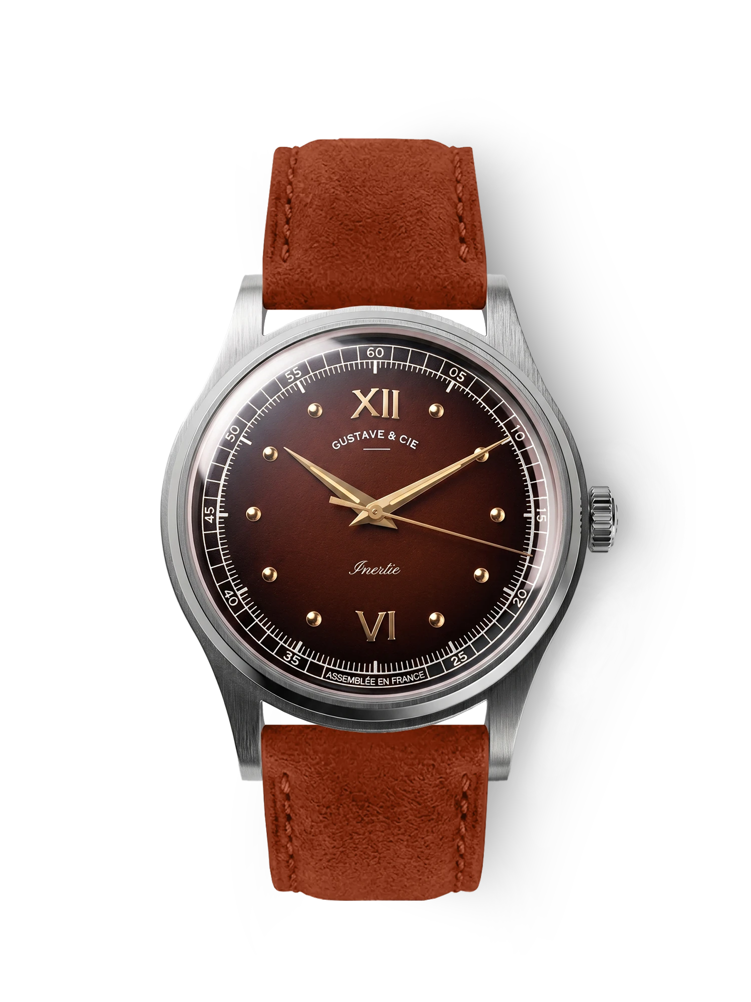 LÉON 12H - SILVER AND BROWN