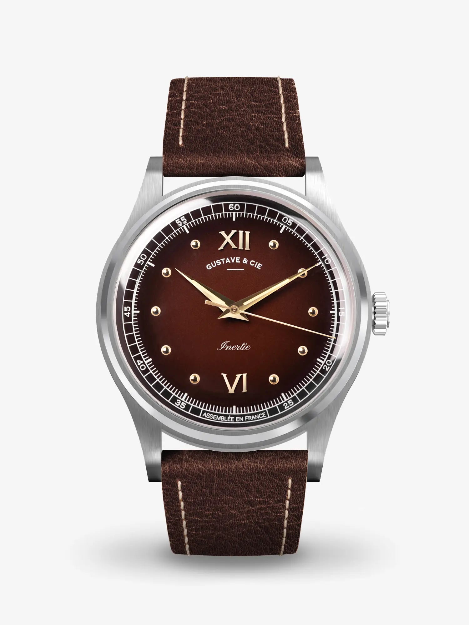 LÉON 12H - ARGENT ET MARRON