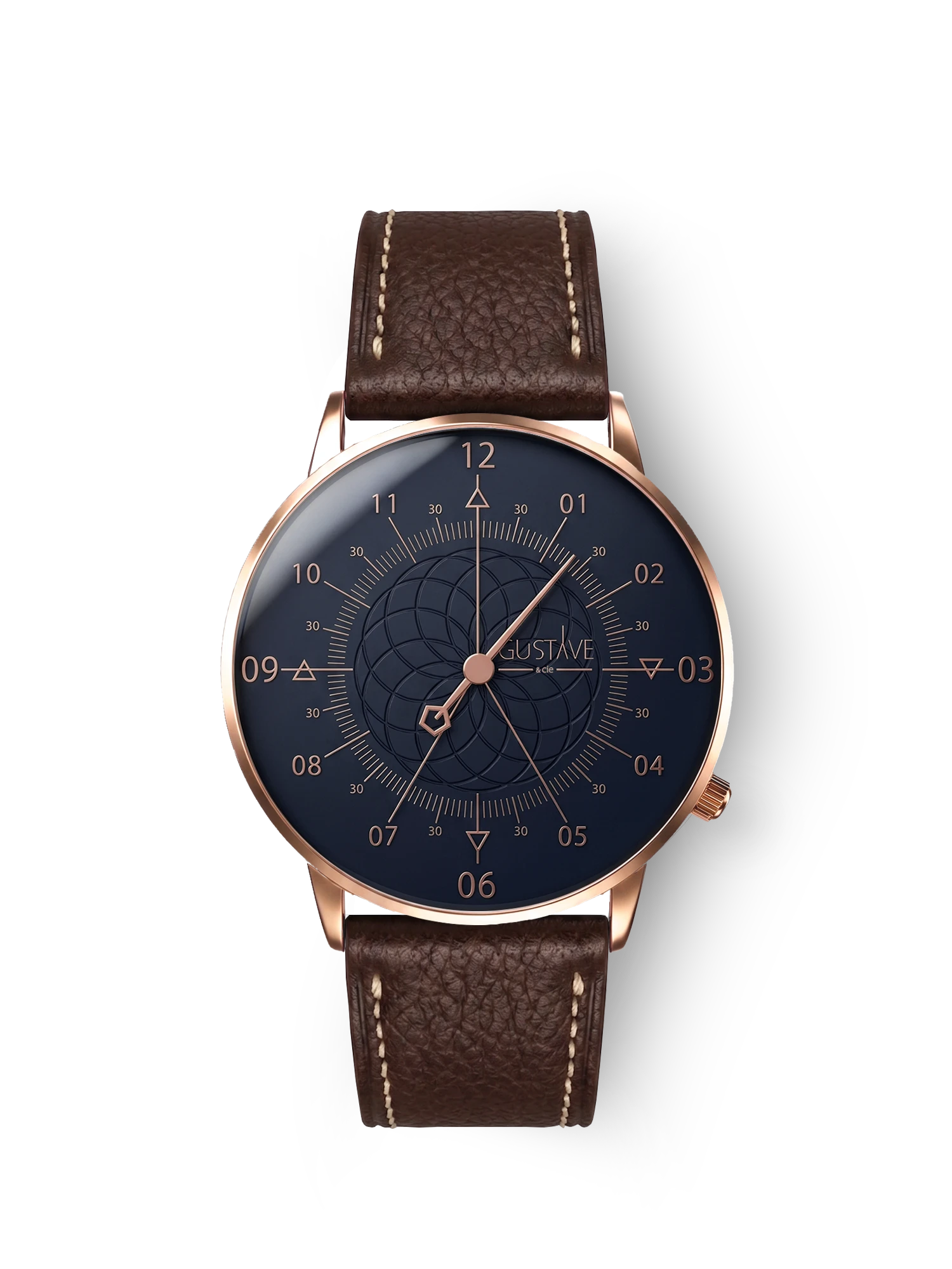 LOUIS 12H - ROSE GOLD AND BLUE