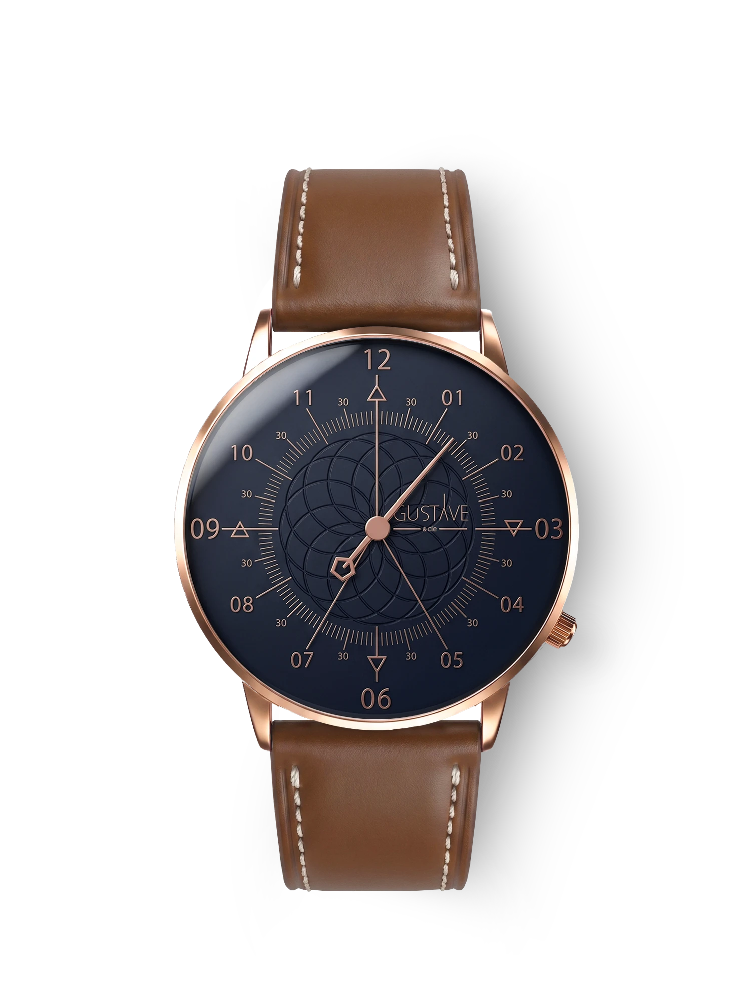 LOUIS 12H - ROSE GOLD AND BLUE