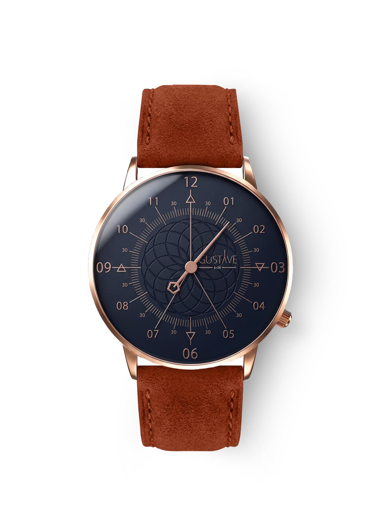 LOUIS 12H - ROSE GOLD AND BLUE