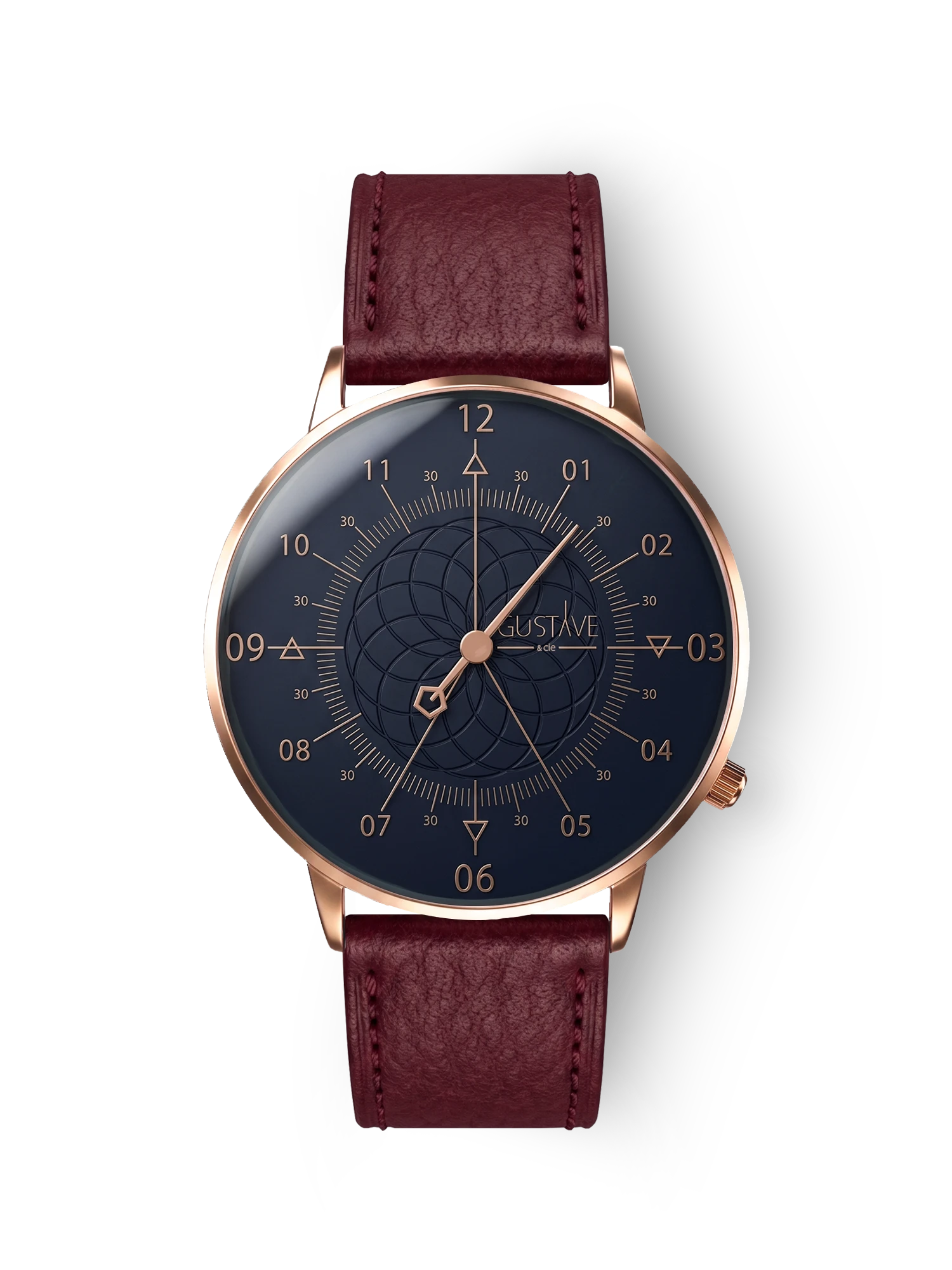 LOUIS 12H - ROSE GOLD AND BLUE