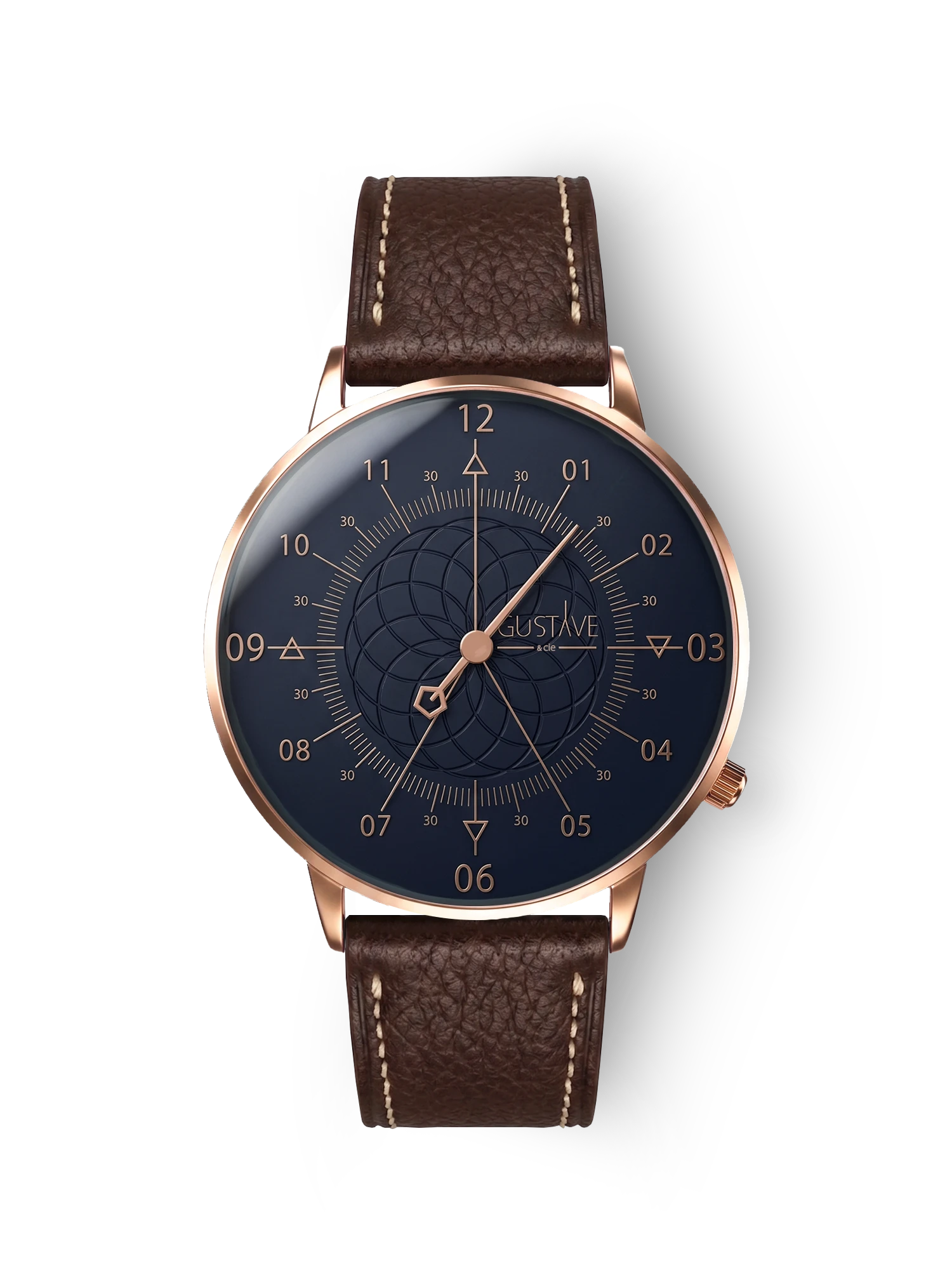 LOUIS 12H - ROSE GOLD AND BLUE