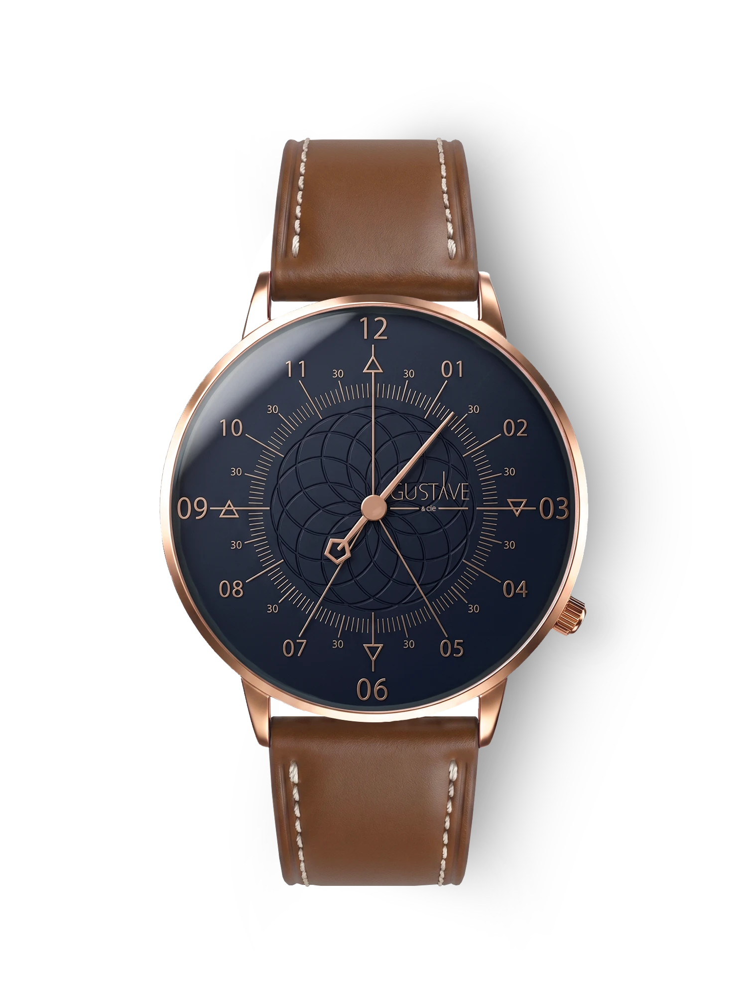 LOUIS 12H - ROSE GOLD AND BLUE