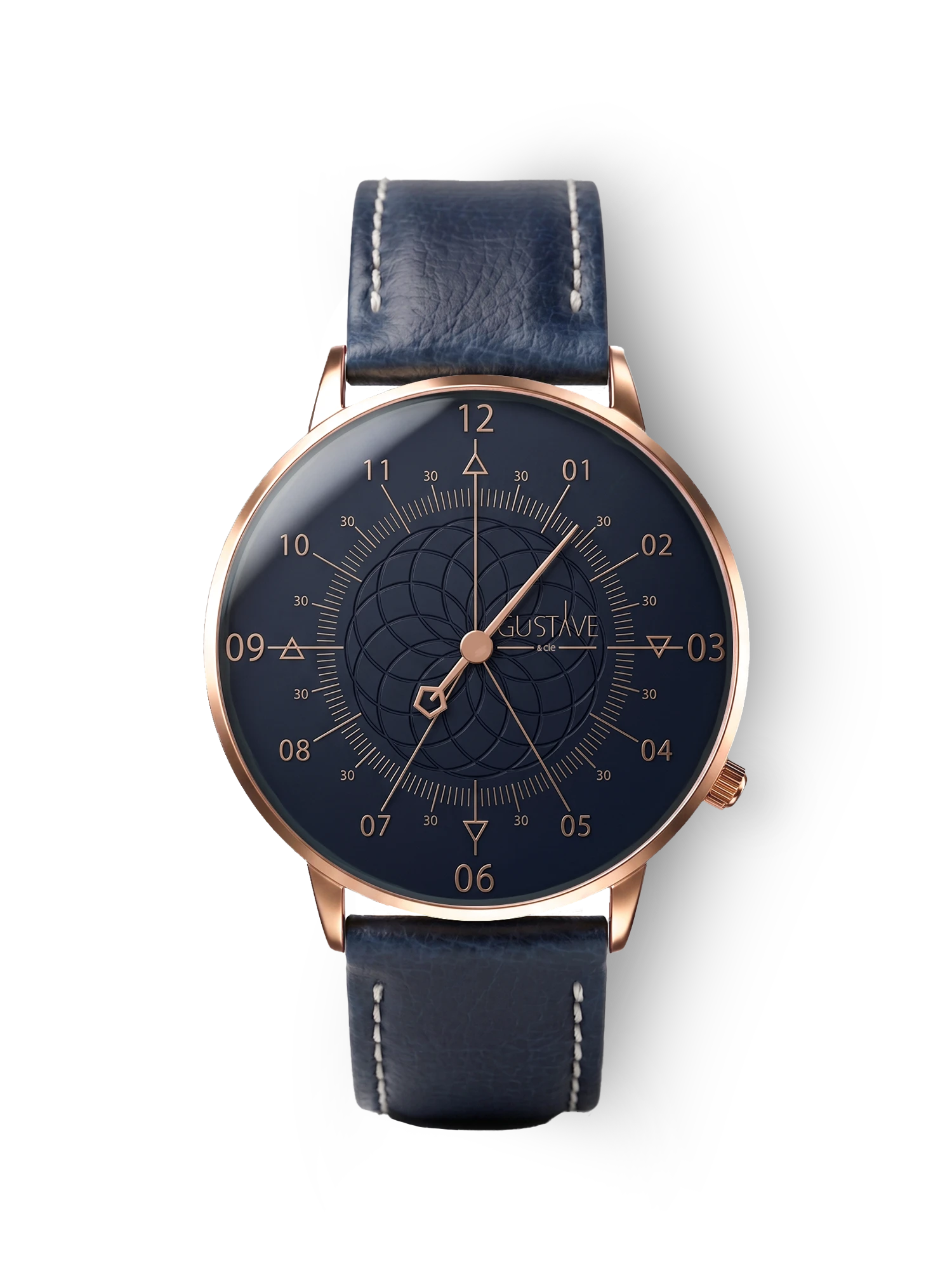 LOUIS 12H - ROSE GOLD AND BLUE