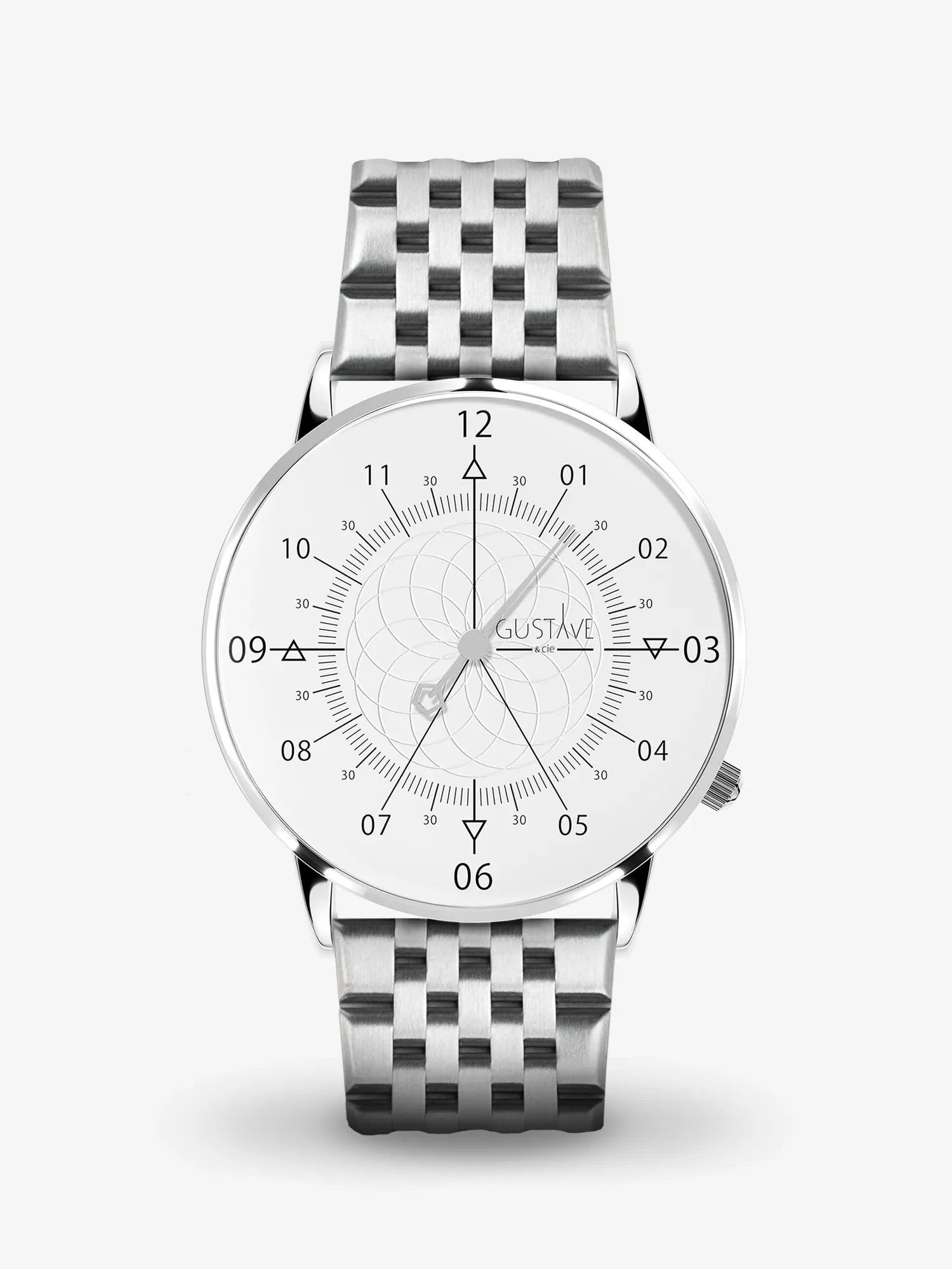 LOUIS 12H - SILVER AND WHITE