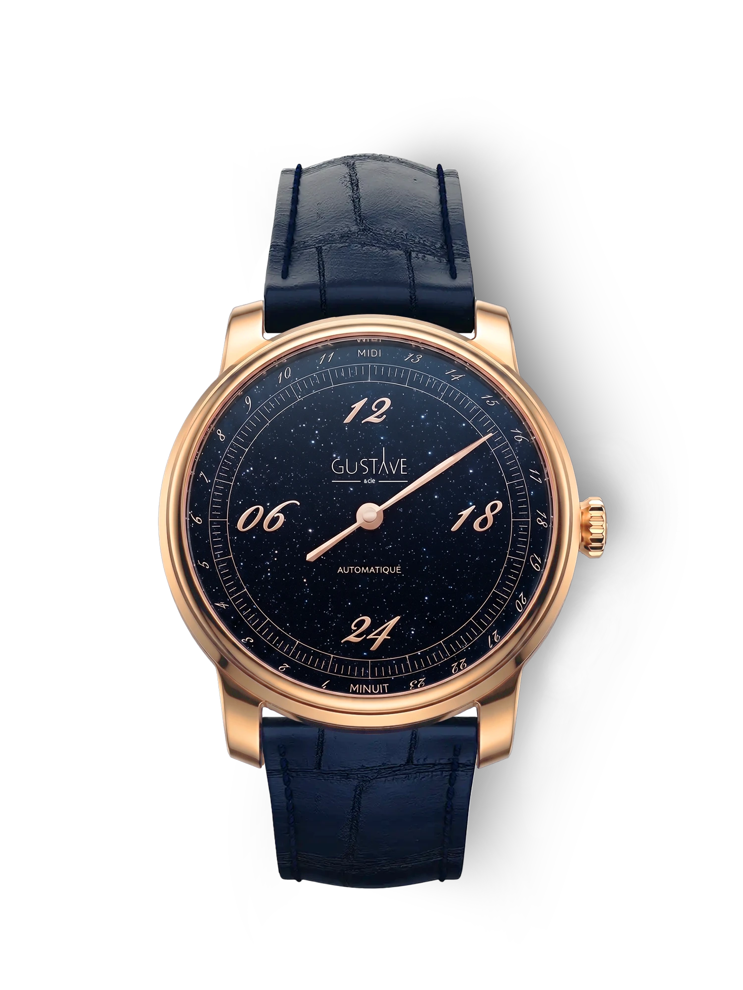 PAUL 24H - ROSE GOLD AND AVENTURINE