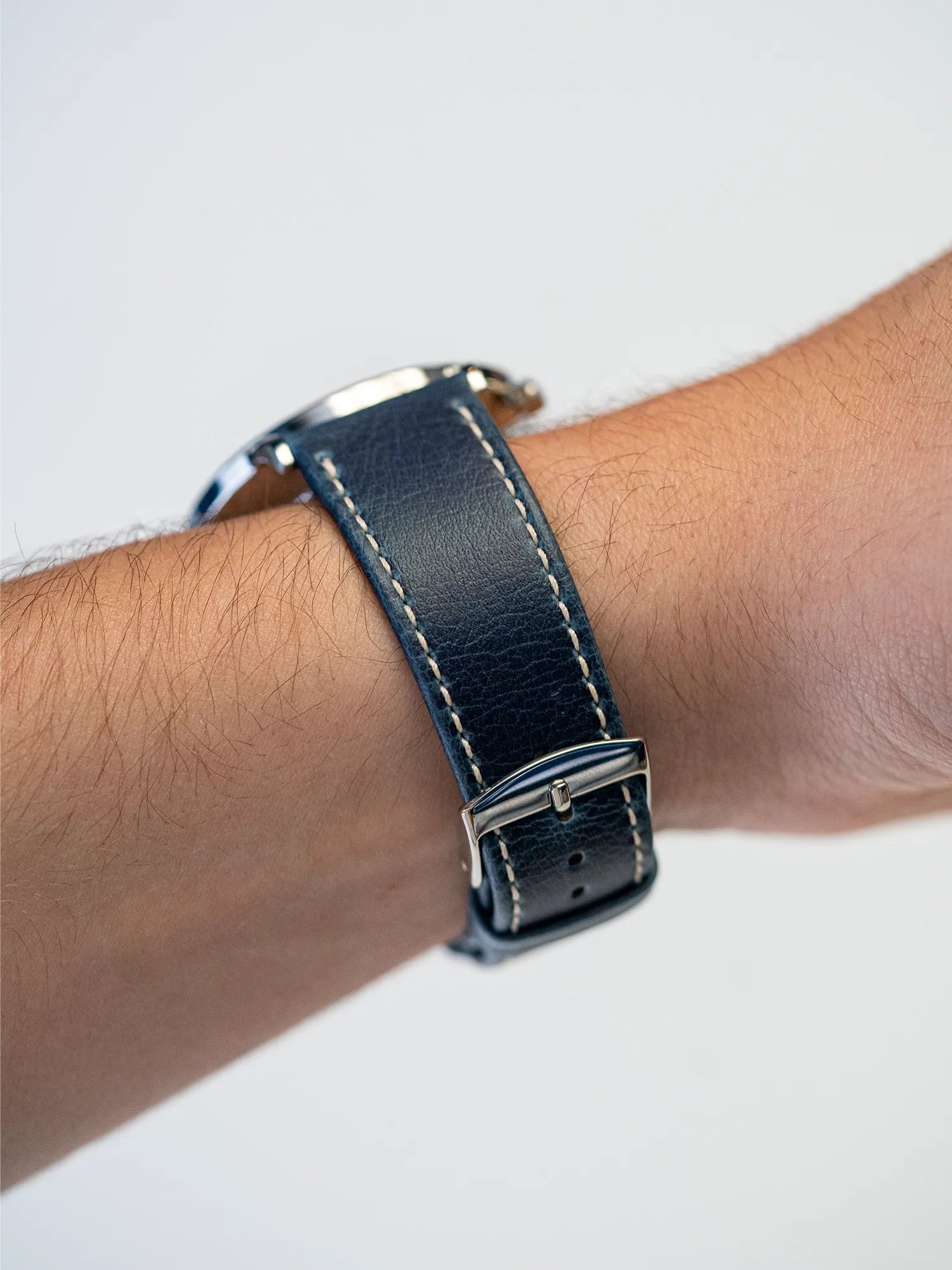 BRACELET CUIR VEGAN - BLEU OCÉAN